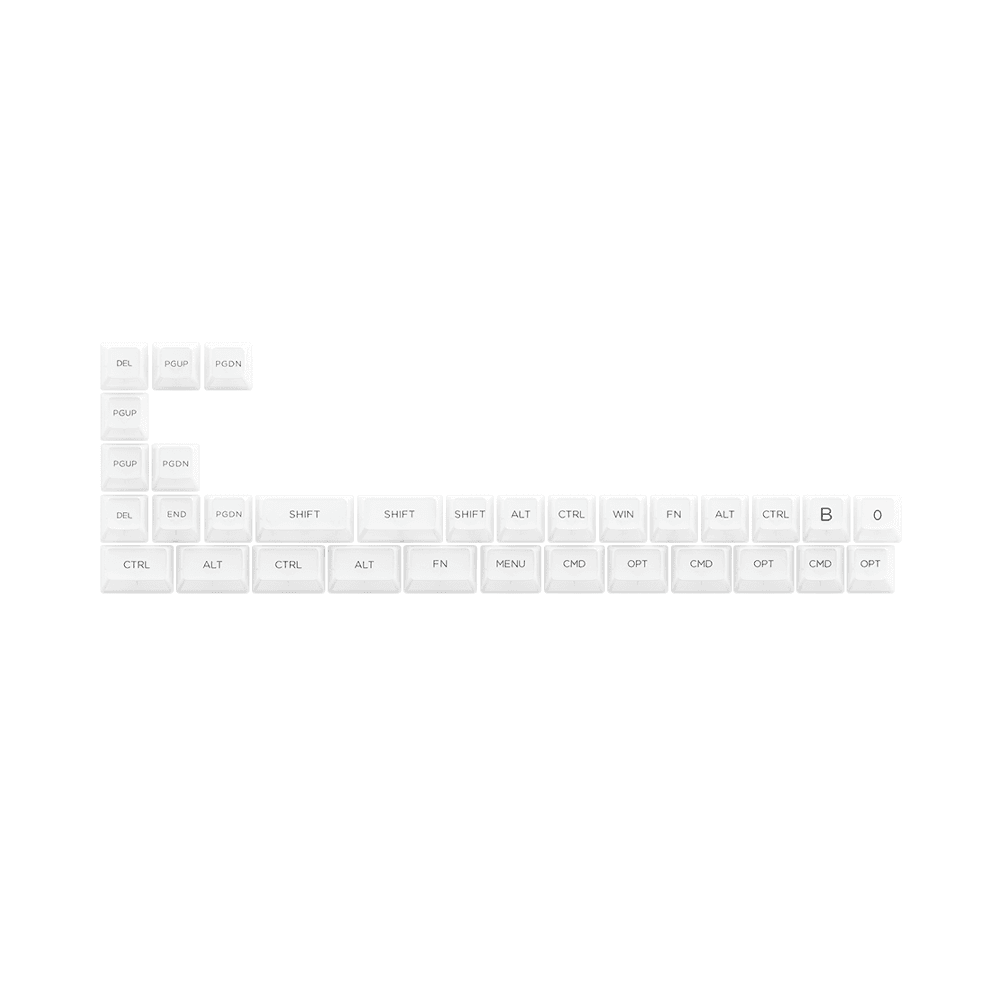 Bộ Keycap Akko White PC ASA-Clear Profile