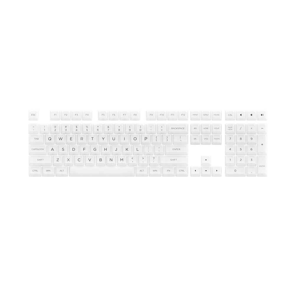 Bộ Keycap Akko White Set V2 PC ASA-Clear Profile