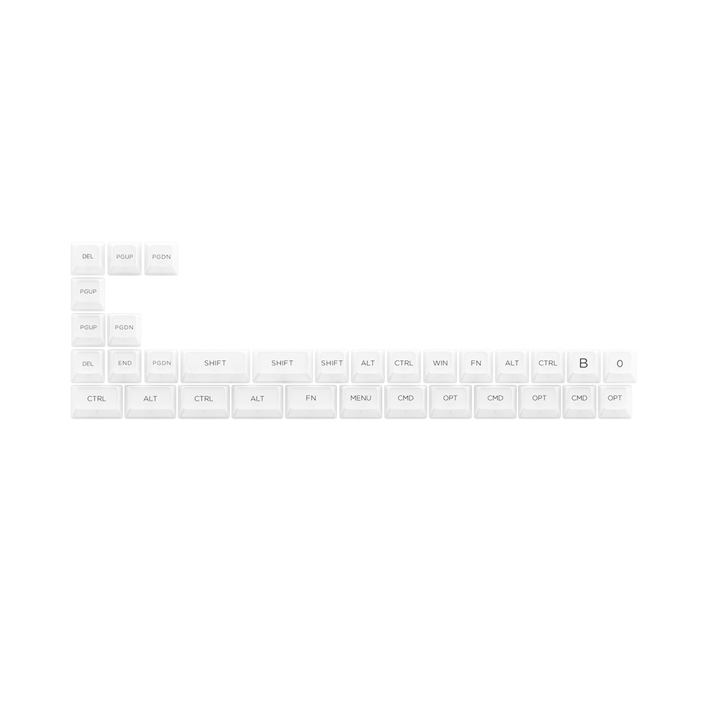 Bộ Keycap Akko White Set V2 PC ASA-Clear Profile