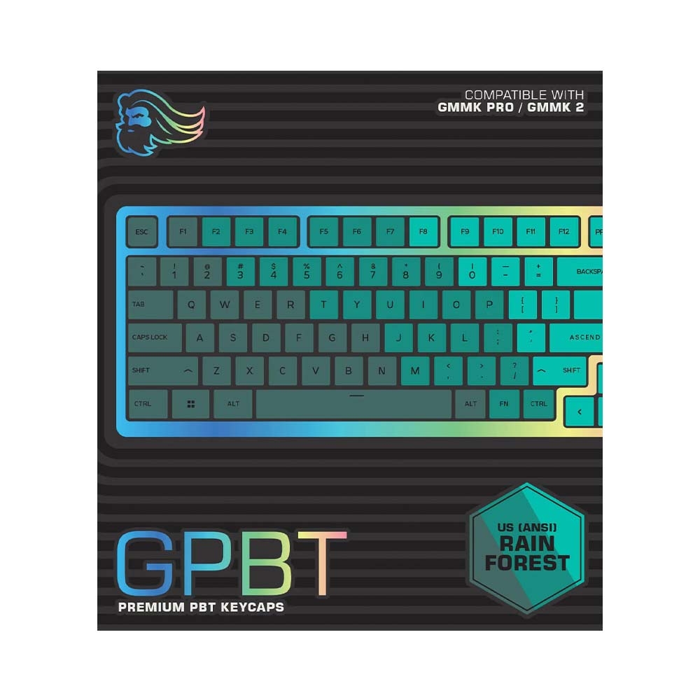 Bộ Keycap Glorious GPBT Rain Forest PBT Dye-sub Cherry Profile