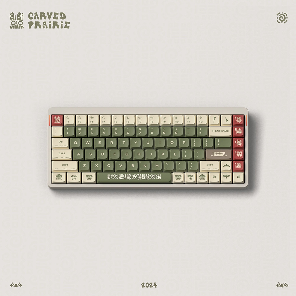 Bộ Keycap Nuphy Carved Prairie PBT Dye-sub nSA Profile for Low-Profile