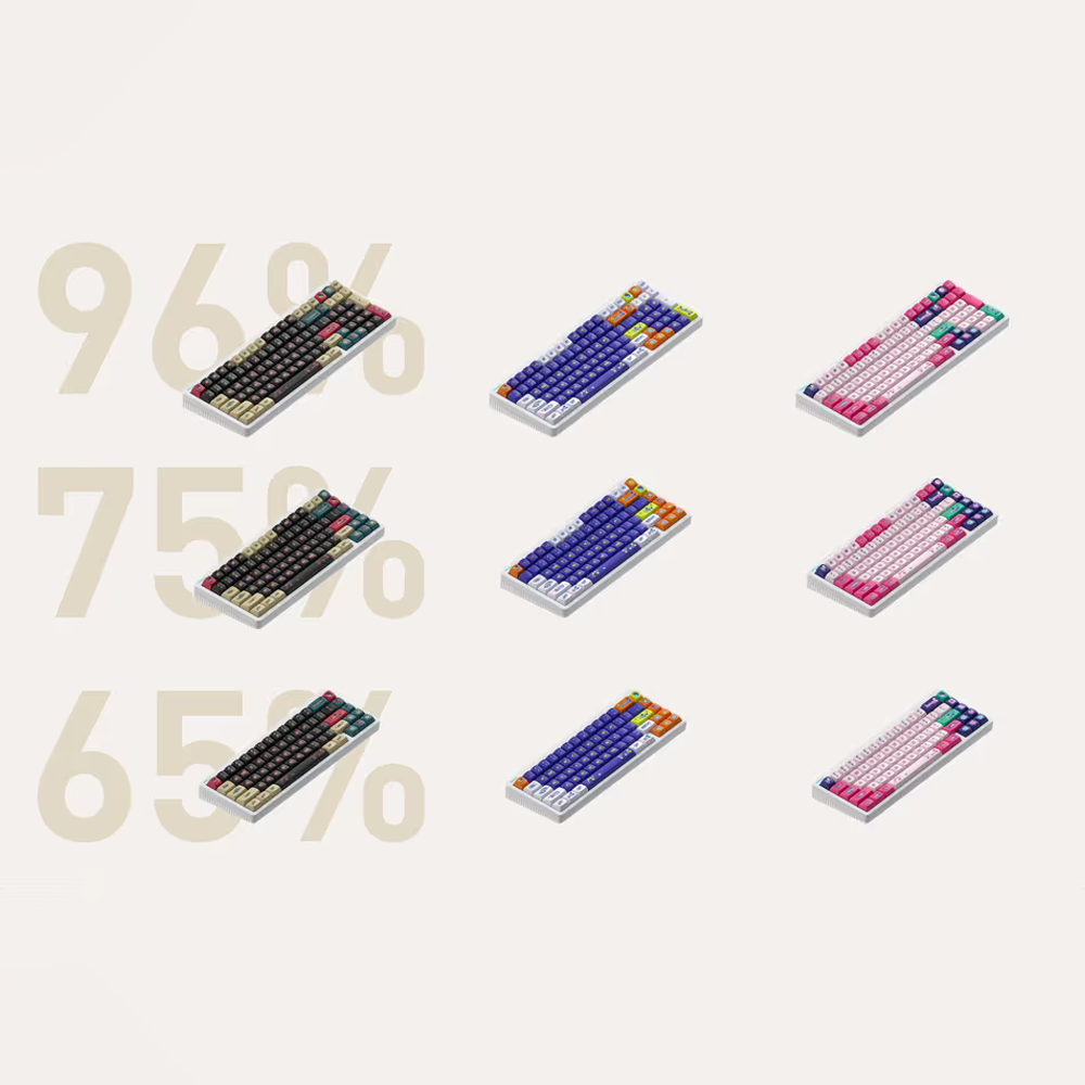 Bộ Keycap Nuphy KeyTok Y2K The Past Edition PBT Dyesub KDA Profile