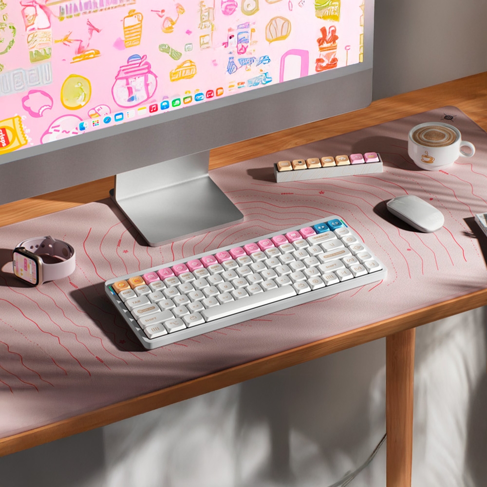 Bộ Keycap NuPhy Numoji Dark PBT Dye-sub nSA Profile for Low-Profile