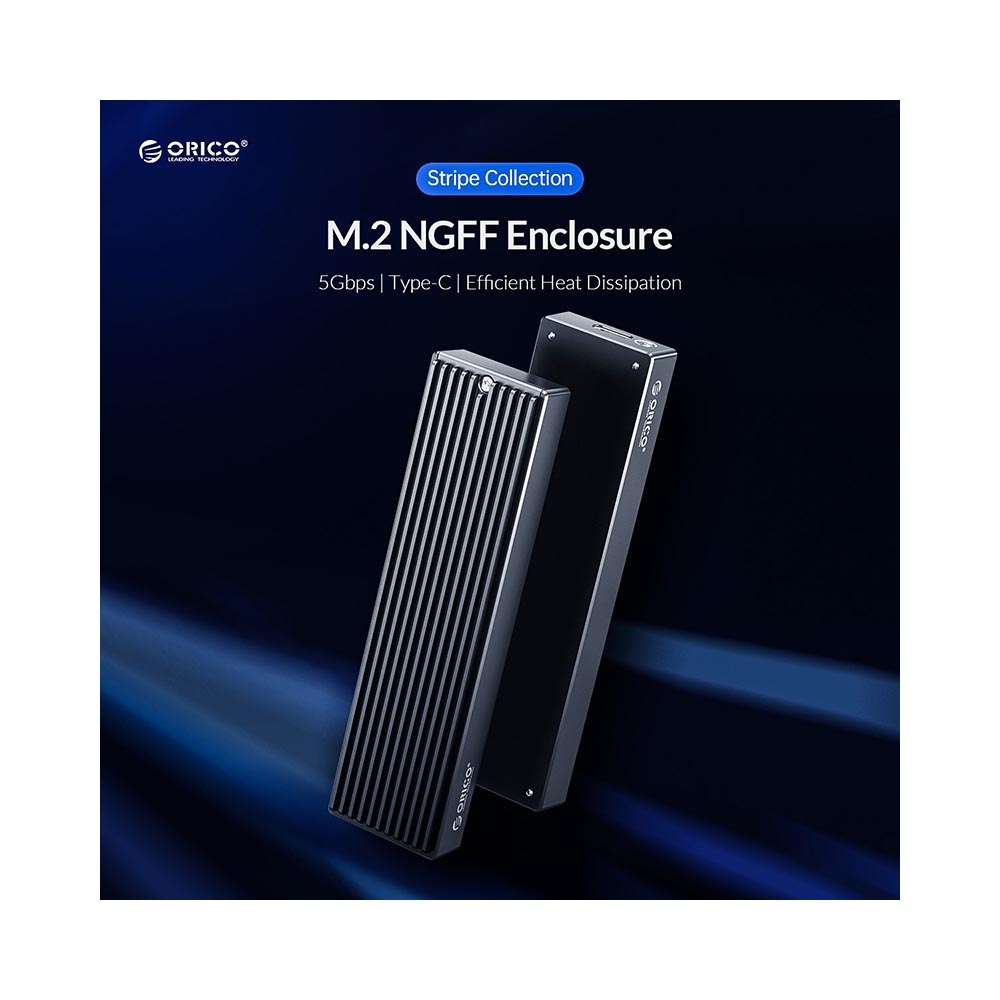 Box di động SSD M.2 NGFF SATA III 5Gbps Orico M2PF-C3-BK Aluminum