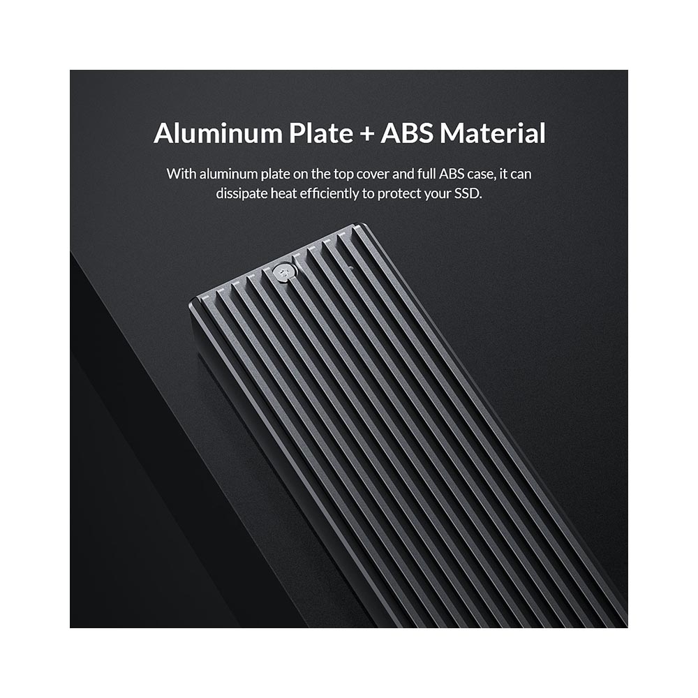 Box di động SSD M.2 NGFF SATA III 5Gbps Orico M2PF-C3-BK Aluminum