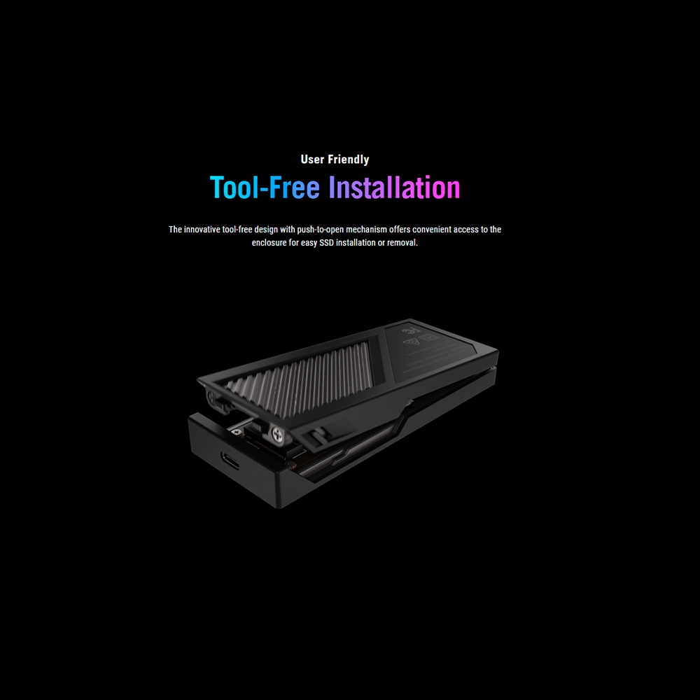 Box di động SSD M.2 NVMe 20Gbps ASUS ROG Strix Aiolos