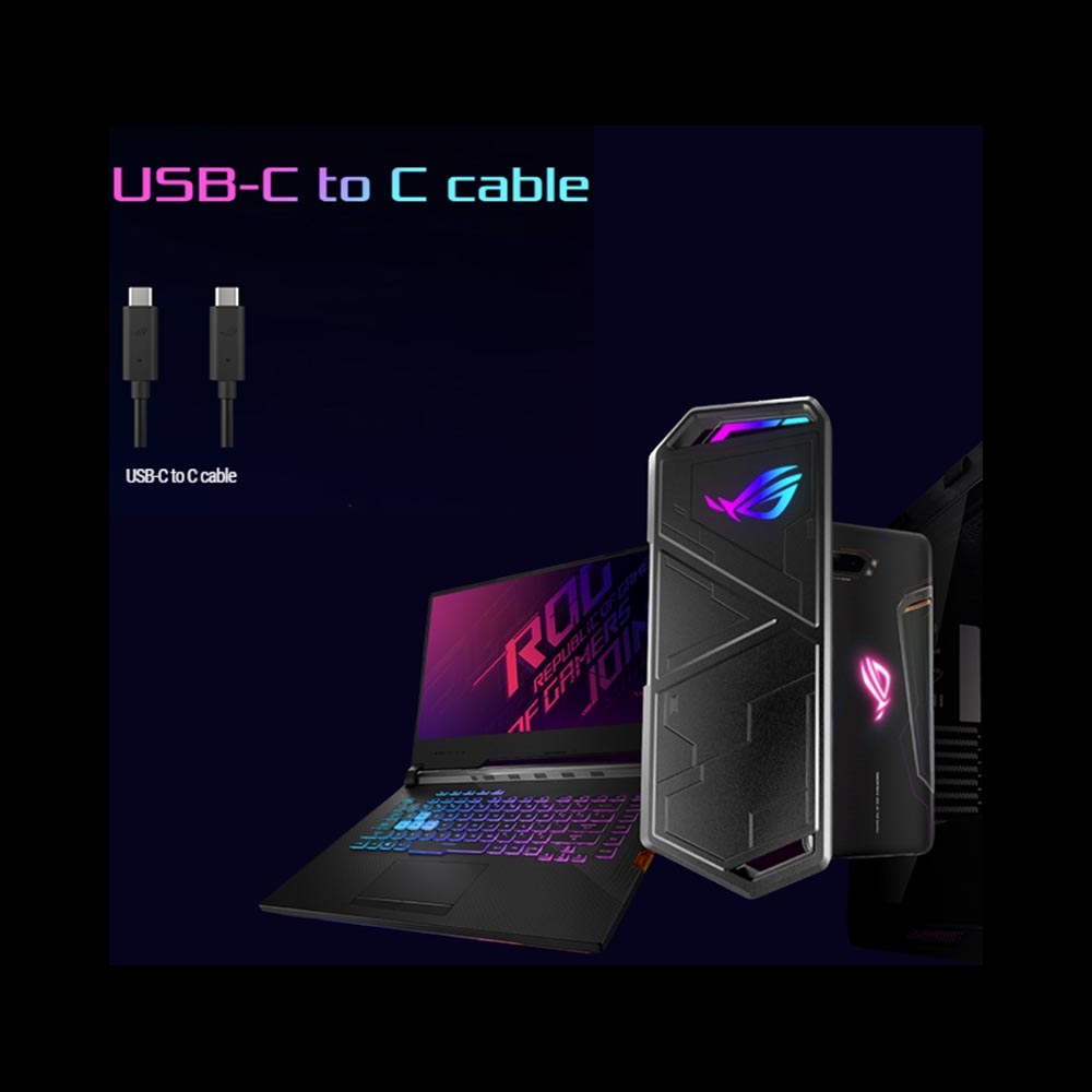 Box di động SSD M.2 NVMe 10Gbps Asus ROG Strix Arion Lite ESD-S1CL/BLK/G/AS//