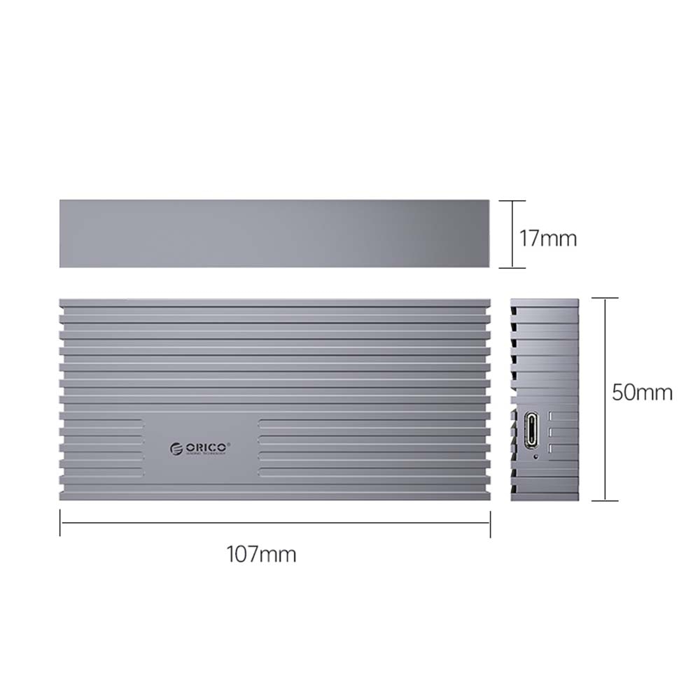 Box di động SSD M.2 PCIe NVMe Gen3x4 / Gen4x4 Type-C 40Gbps Orico M234C3-U4