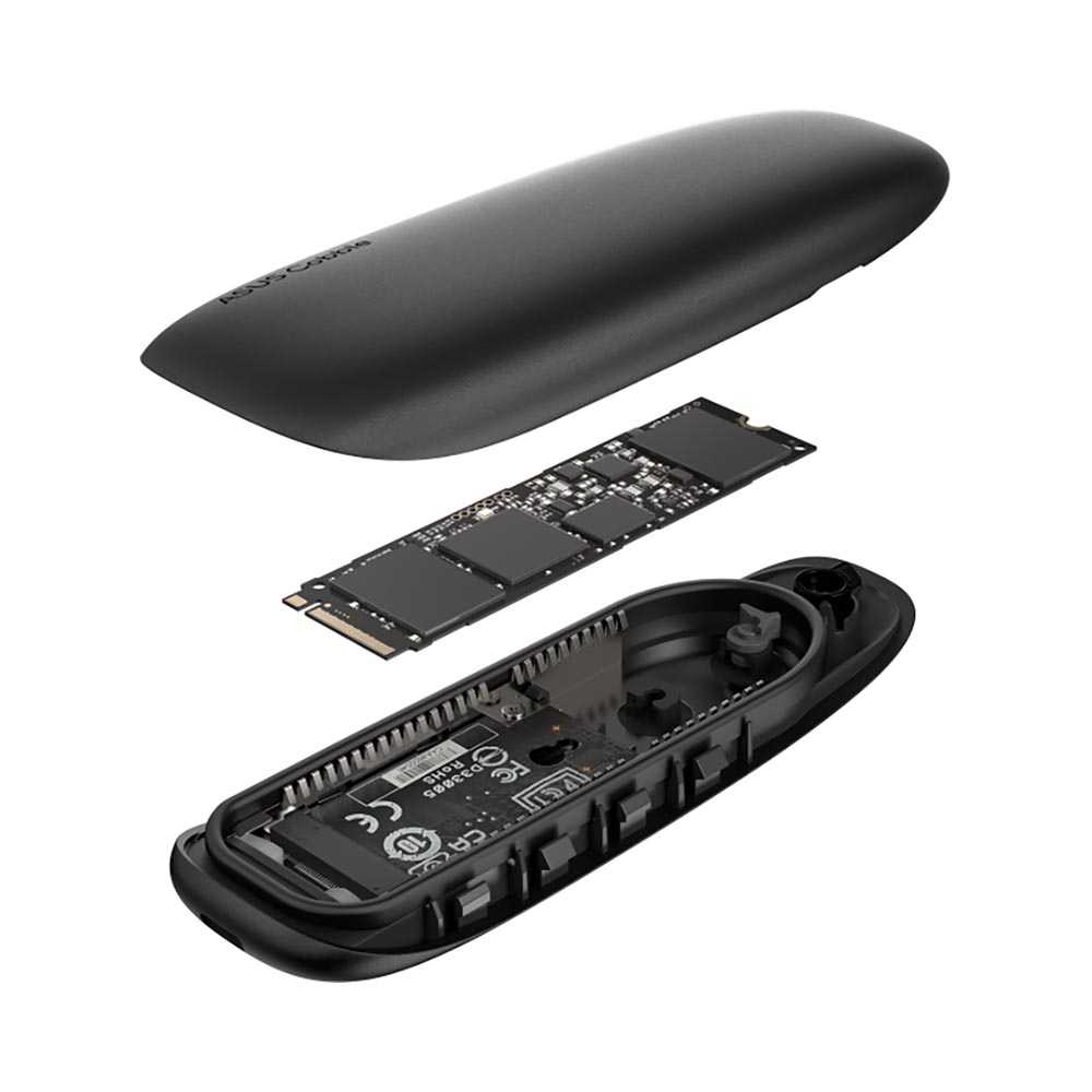 Box di động SSD M.2 PCIe NVMe to USB 3.2 Gen2 Type-C 10Gbps ASUS Cobble ESD-A1A/BLK/G//
