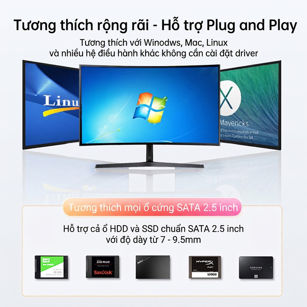Box ổ cứng 2.5 Inch 5Gbps ACASIS Dual Bay EC-7252