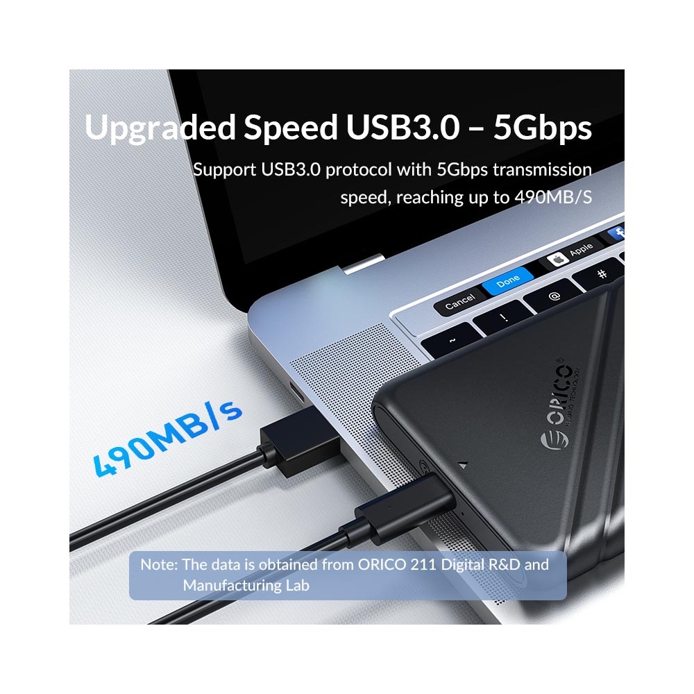 Box ổ cứng 2.5-inch 5Gbps Orico 25PW1-U3-BK