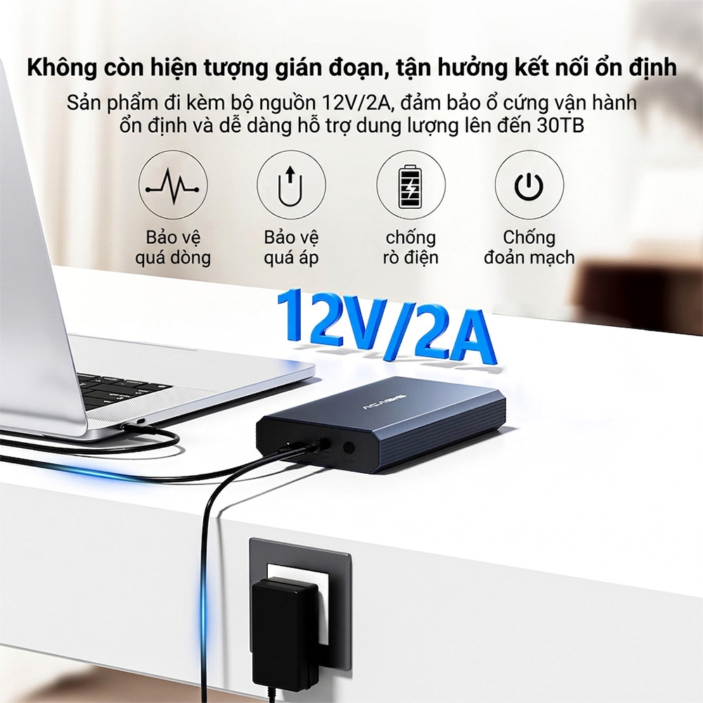 Box ổ cứng 3.5 Inch 10Gbps ACASIS EC-7351PRO