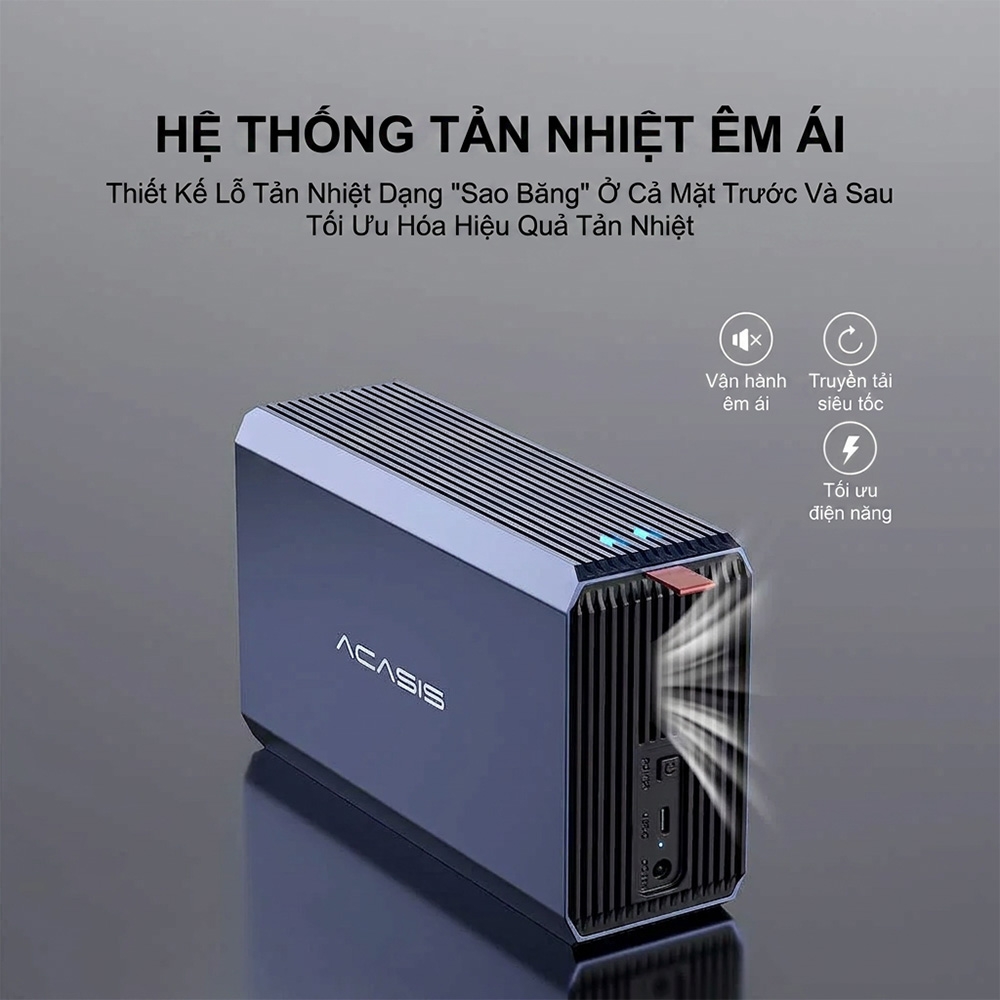 Box ổ cứng 3.5 Inch 5Gbps ACASIS Dual Bay EC-7352