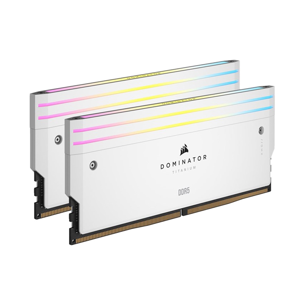 Ram PC Corsair Dominator Titanium White 32GB 6000MHz DDR5 (2x16GB) CMP32GX5M2B6000C30W