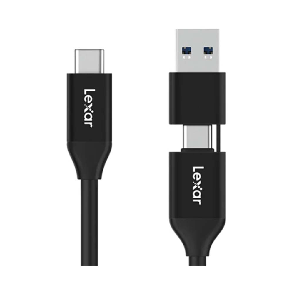 Cáp kết nối Lexar 2-in-1 USB 3.2 Gen 2 Type-C 10Gbps LPA100C-RNBNG