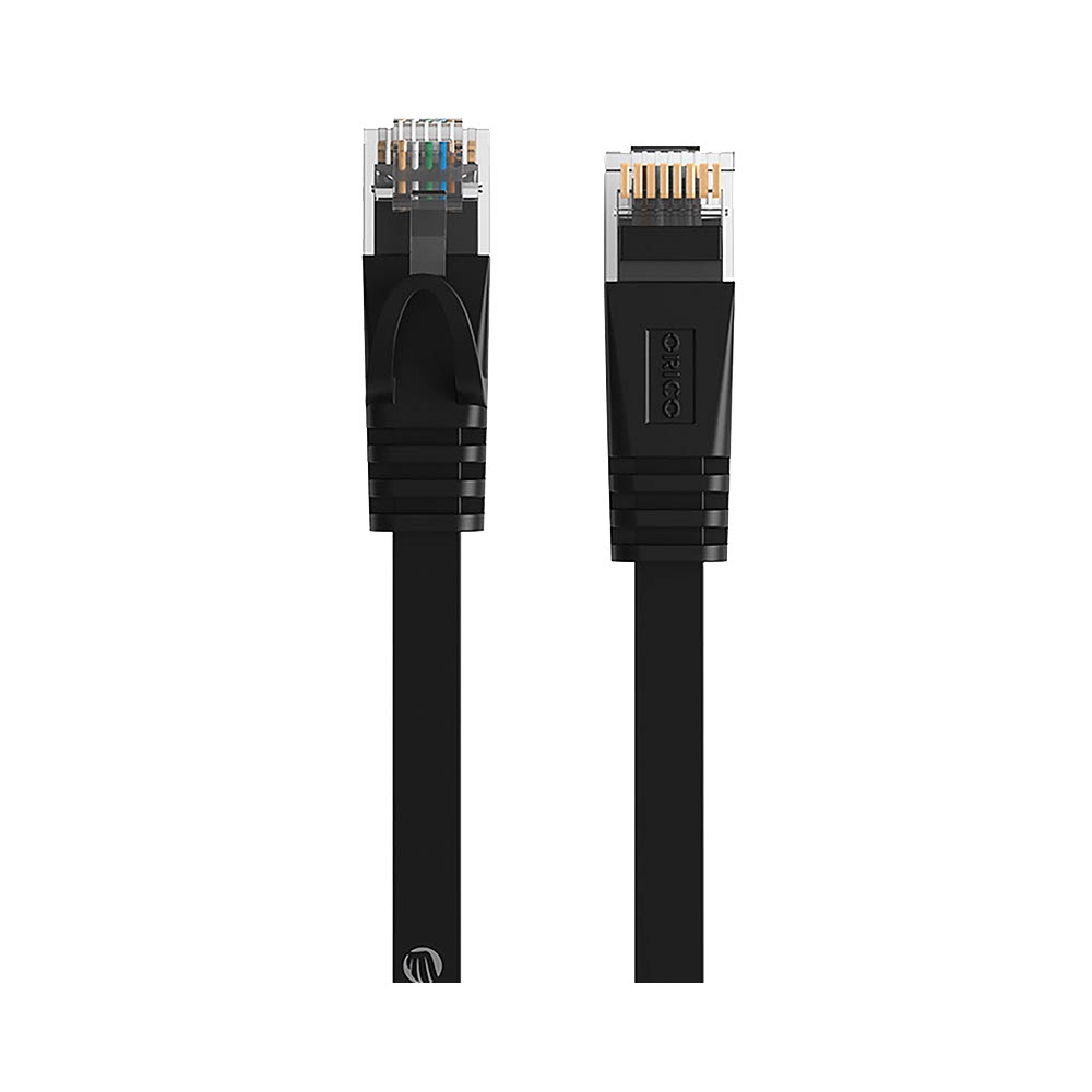 Cáp mạng CAT6 UTP Orico Black 2M/5M/15M/20M/30M dây dẹp 32AWG PUG-C6B