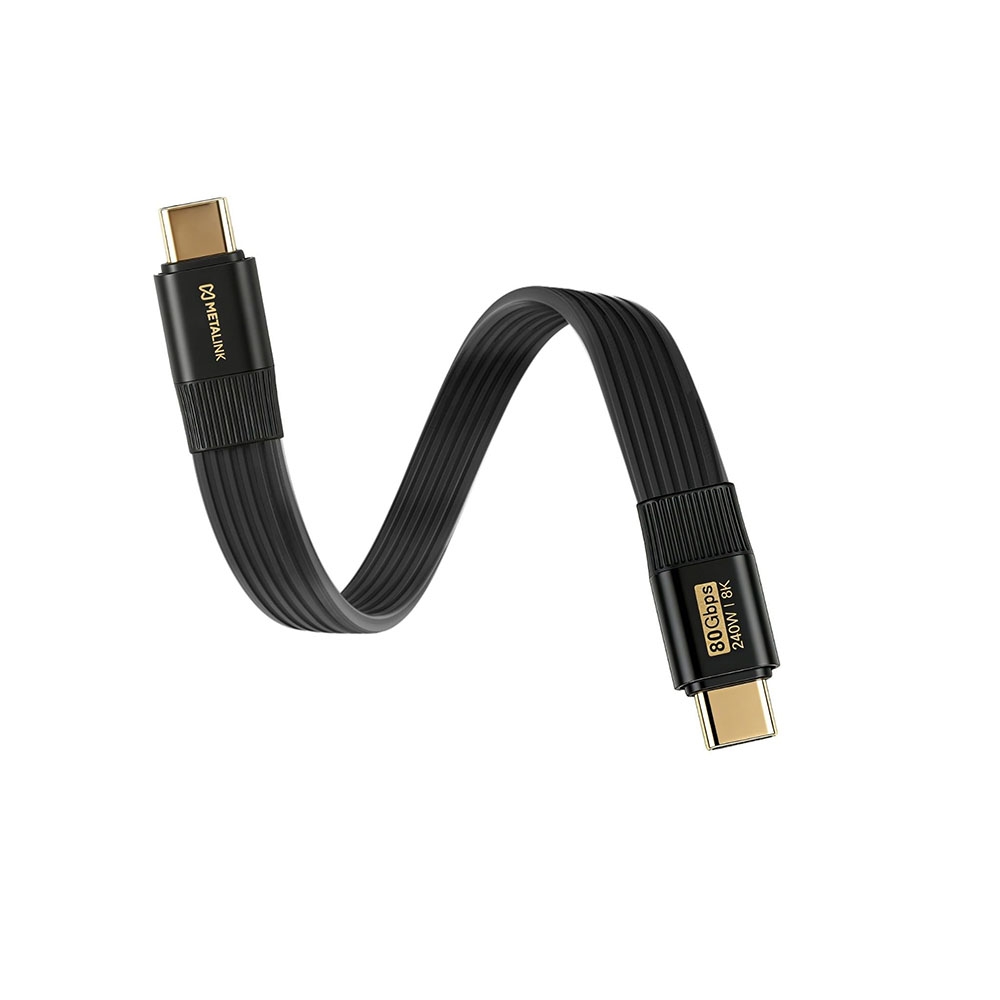 Cáp móc khóa USB4 V2 METALINK 200mm PD 240W 80Gbps MTC8-20