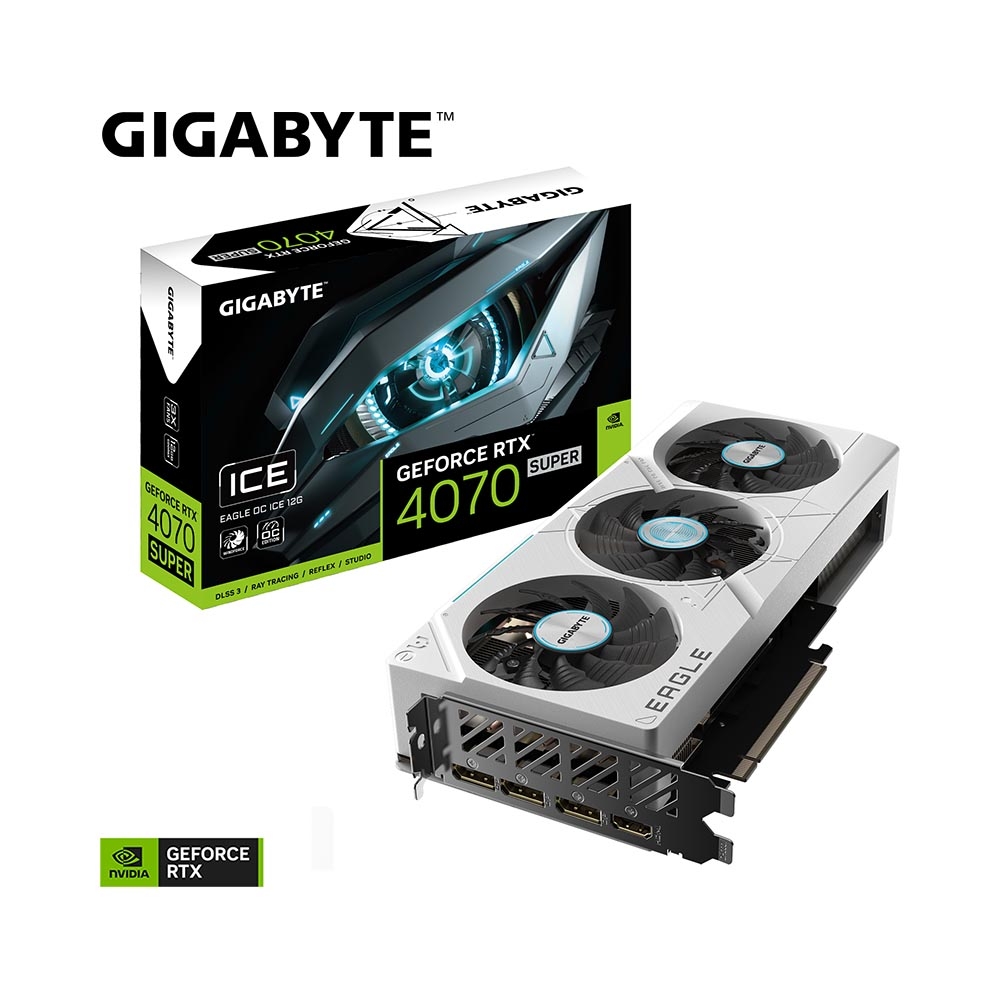 VGA Gigabyte GeForce RTX 4070 SUPER EAGLE OC ICE 12GB GDDR6X N407SEAGLEOC-ICE-12GD