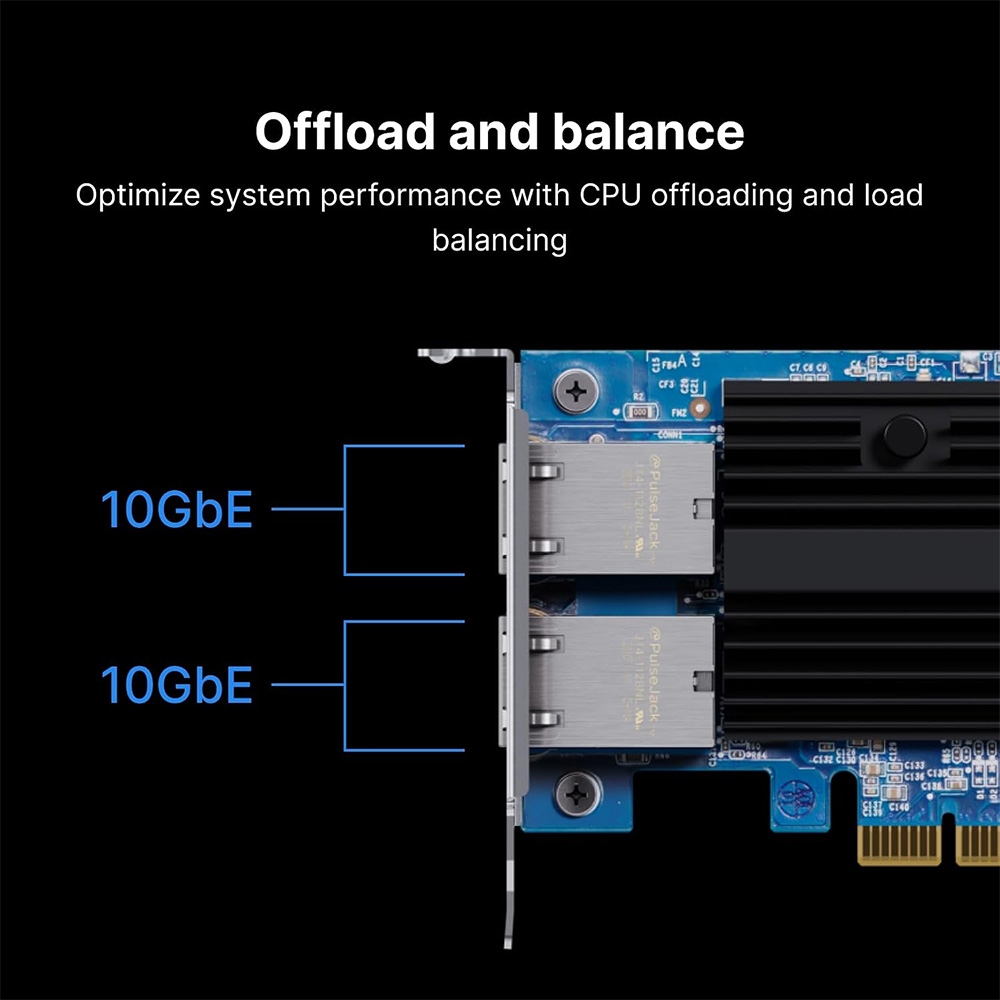 Card mạng Synology E10G30-T2 Dual Port 10 Gigabit RJ-45