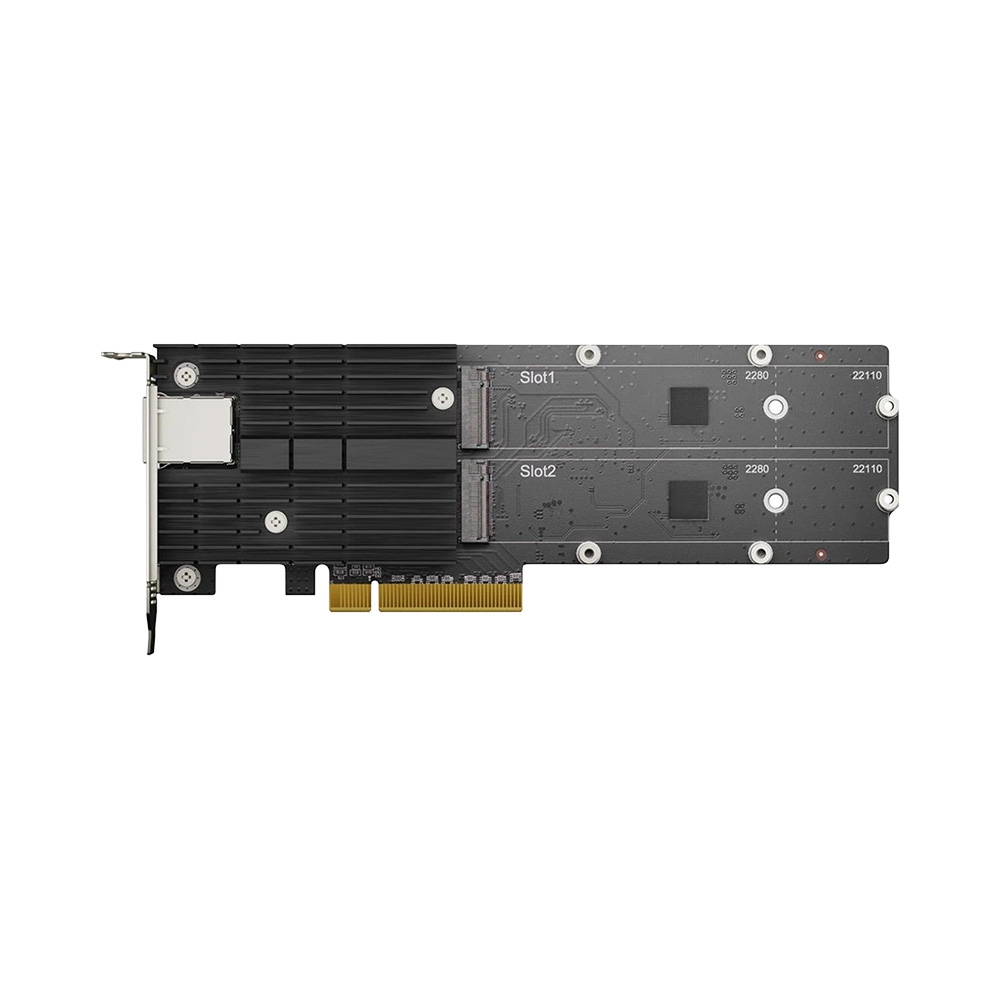 Card mạng Synology E10M20-T1 M.2 SSD & 10 Gigabit Base-T Combo Adapter