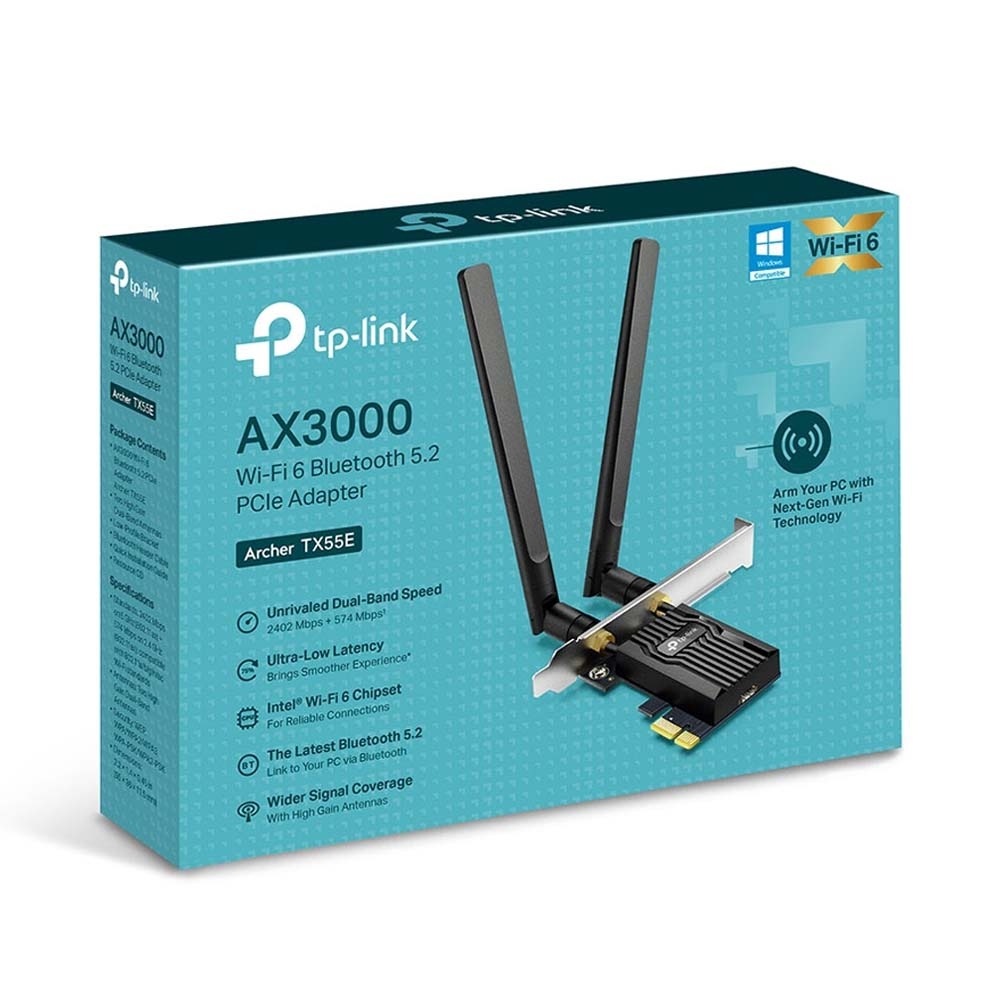 Card mạng TP-Link Archer TX55E WiFi 6 Archer-TX55E