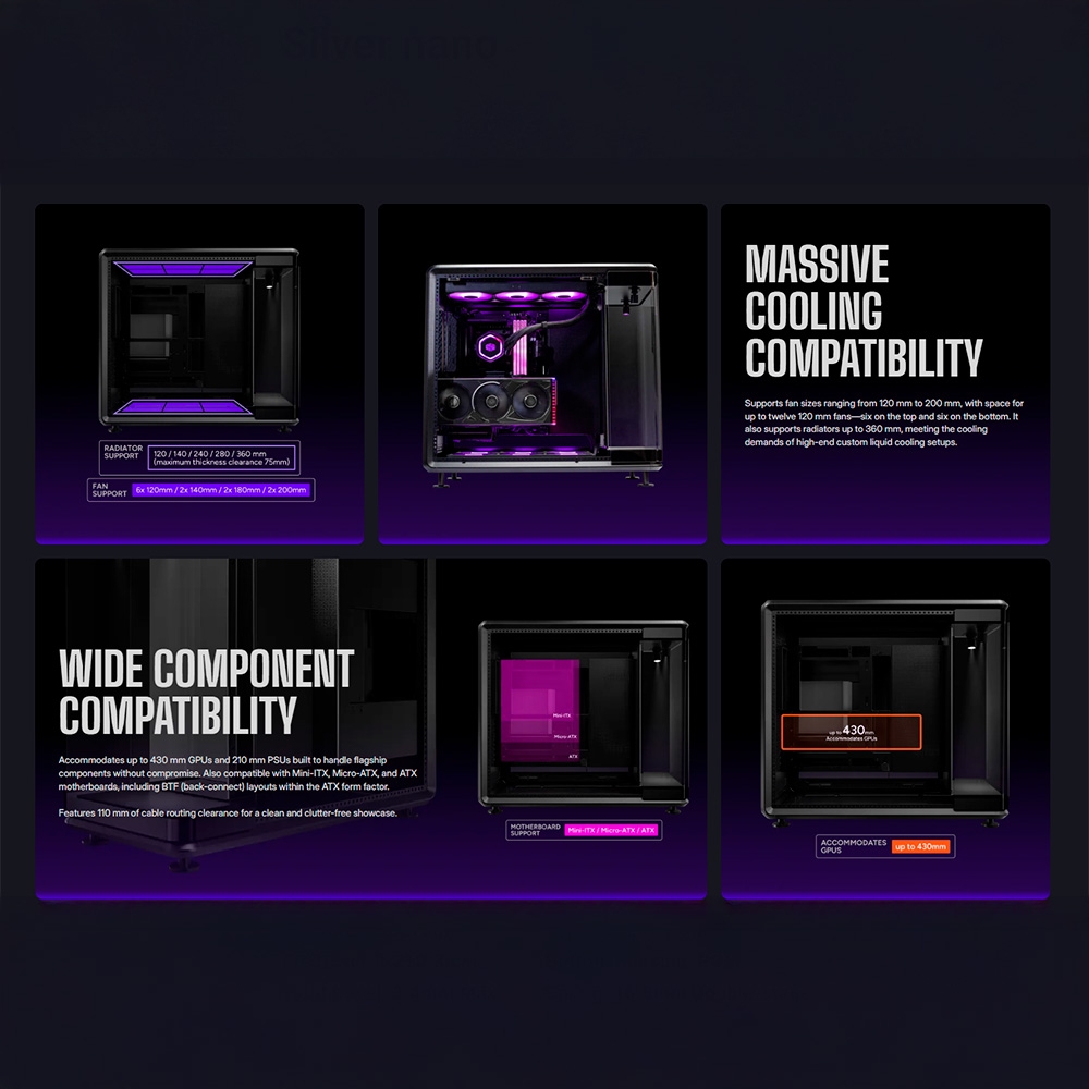 Case máy tính COOLER MASTER MASTERFRAME 360 PANORAMA