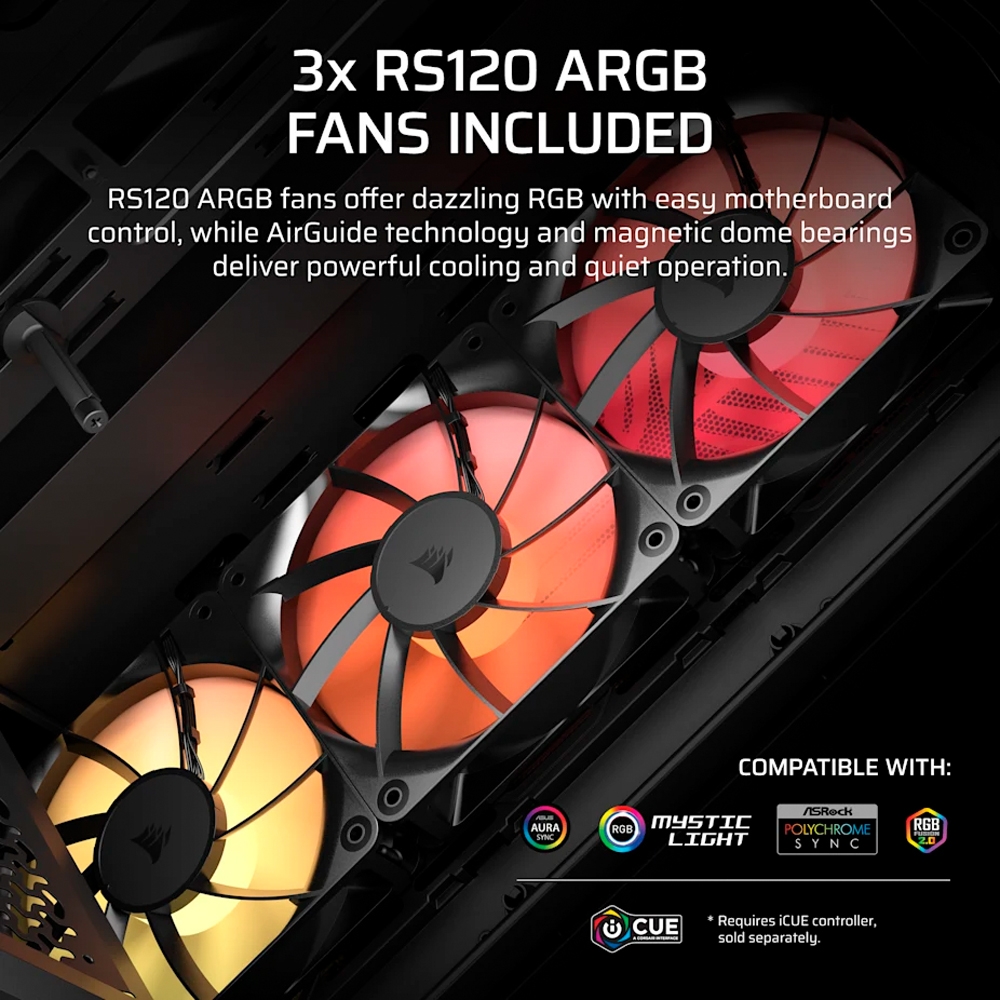 Case máy tính Corsair 3200D RS ARGB Black CC-9011344-WW