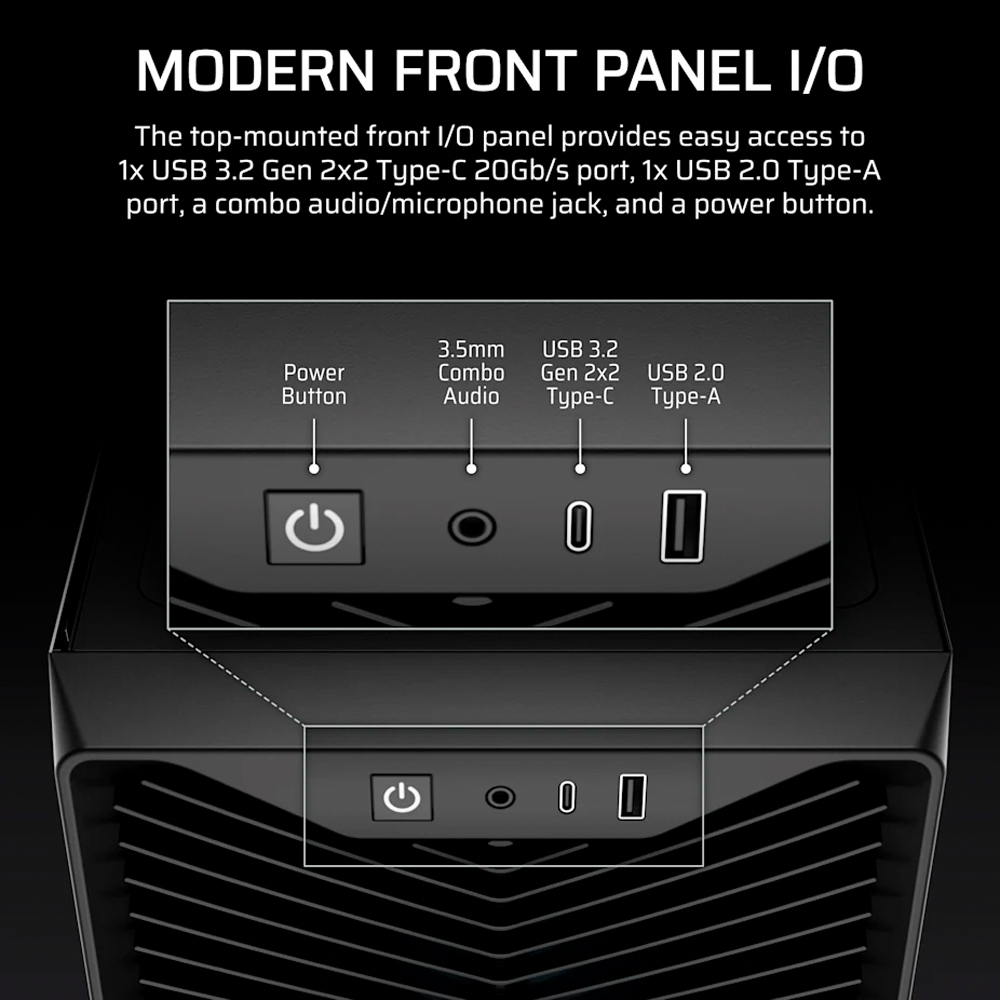 Case máy tính Corsair 3200D RS ARGB Black CC-9011344-WW