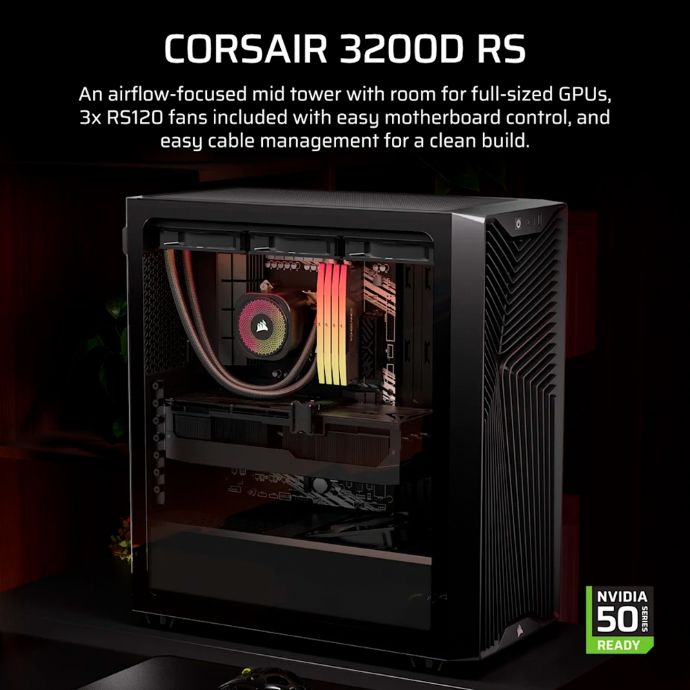 Case máy tính Corsair 3200D RS Black CC-9011334-WW