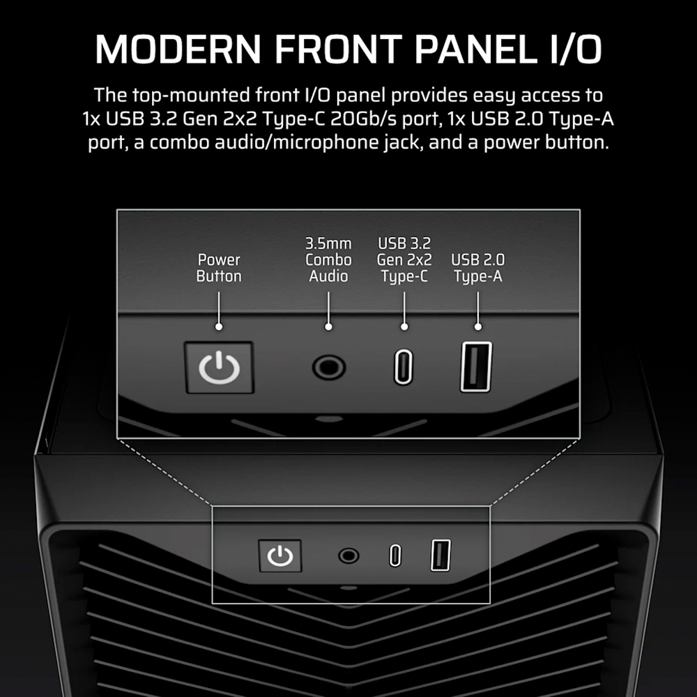 Case máy tính Corsair 3200D RS Black CC-9011334-WW