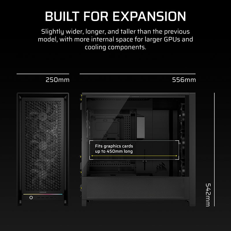 Case máy tính Corsair FRAME 5000D RS Airflow Black CC-9011307-WW