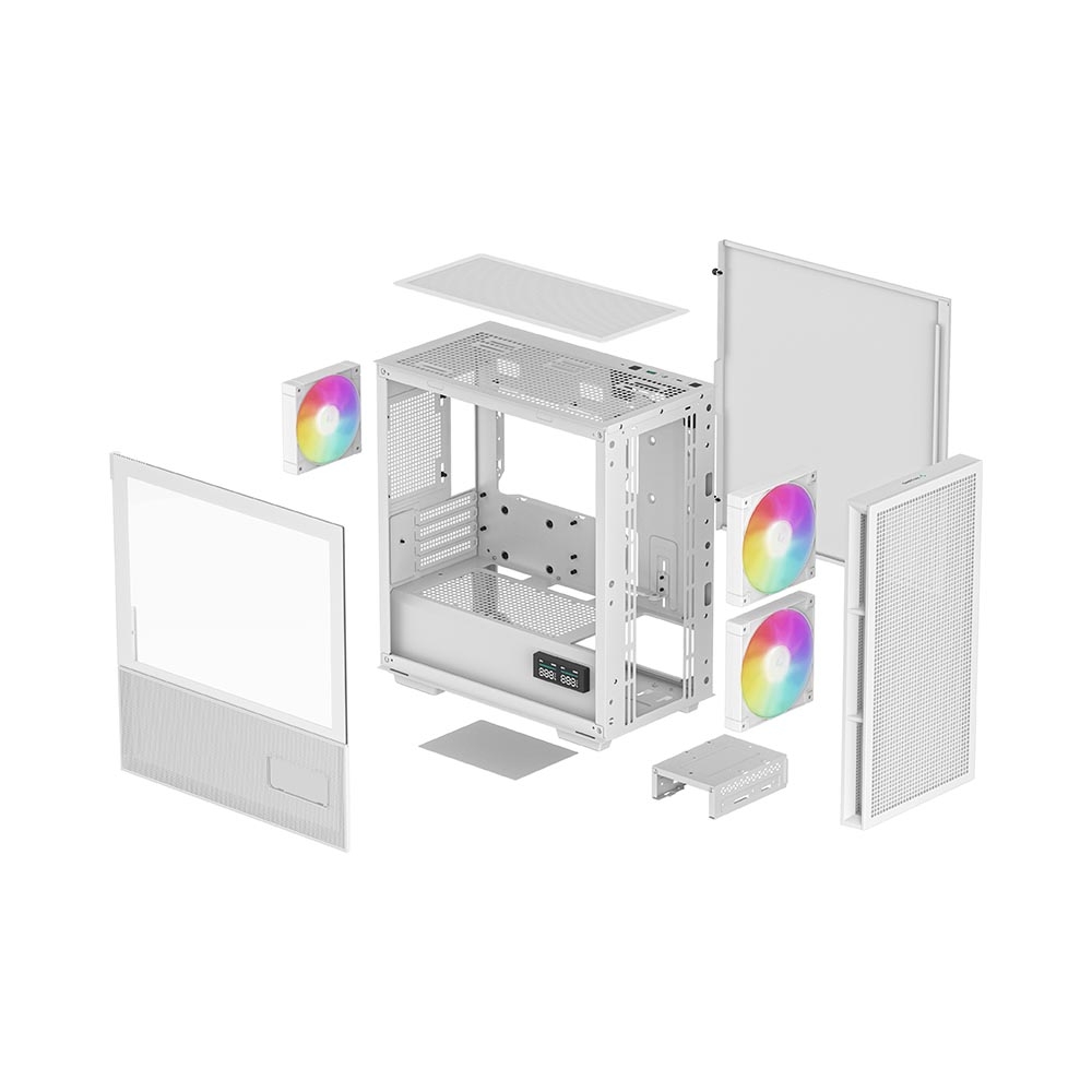 Case máy tính Deepcool CH360 Digital ARGB White R-CH360-WHAPE3D-G-1