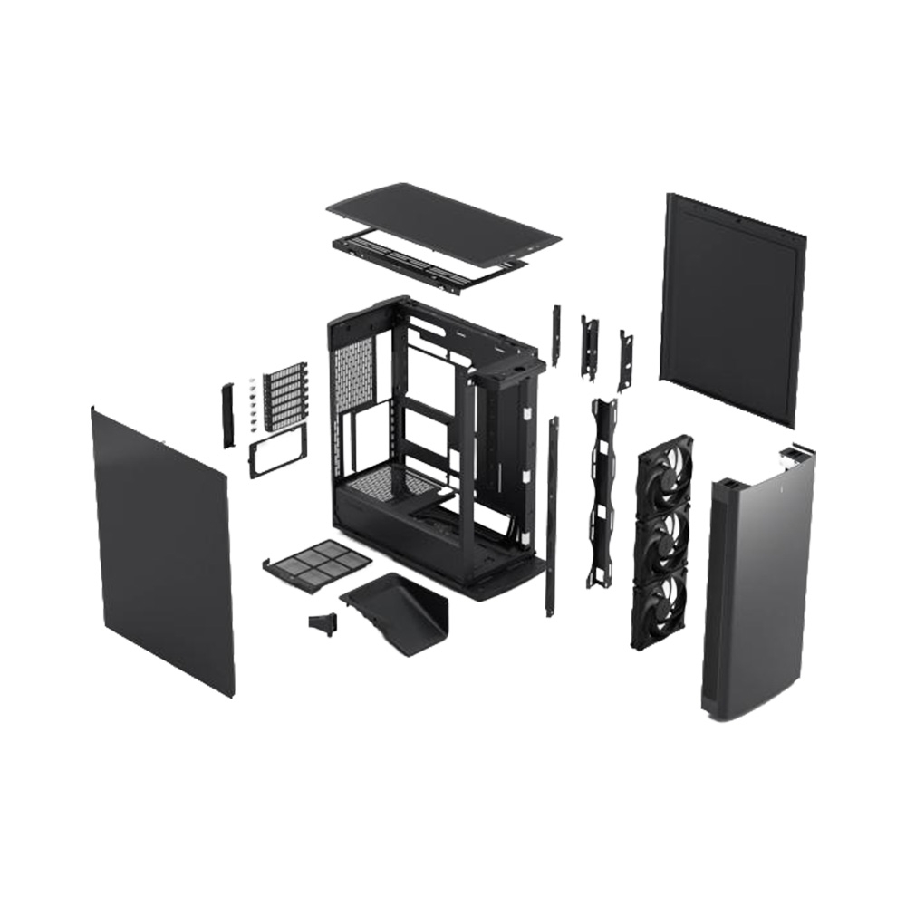 Case máy tính Fractal Define One Dark Solid