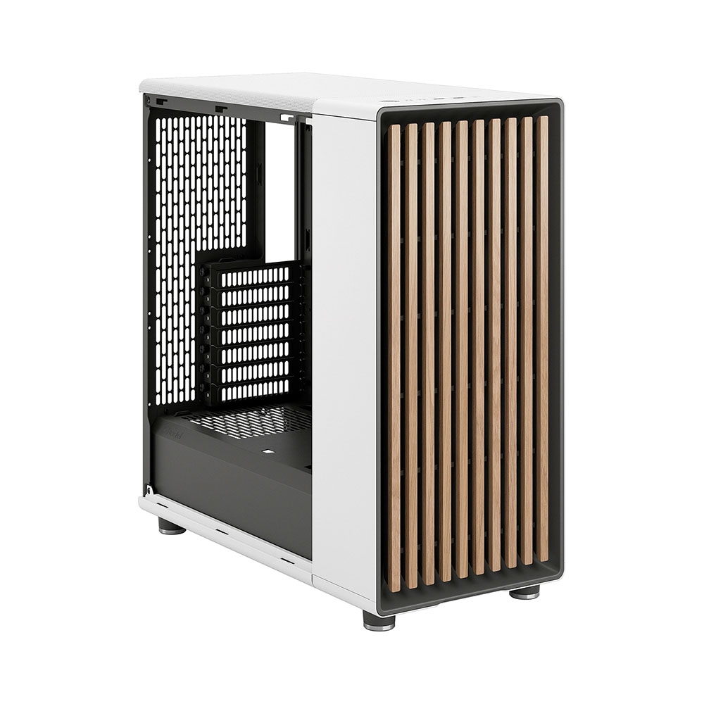 Case máy tính Fractal North Chalk White TG Clear Tint FD-C-NOR1C-04