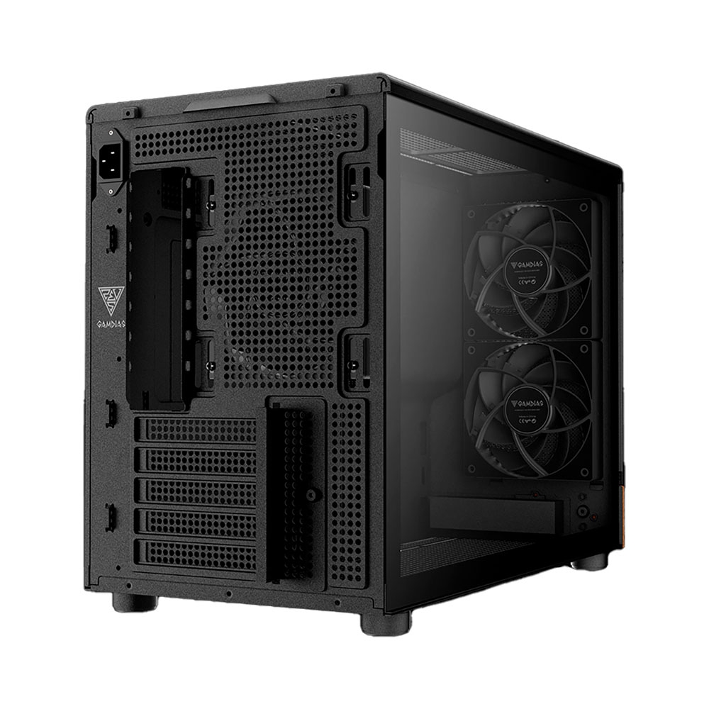 Case máy tính Gamdias ATHENA M4M WOOD Black ARGB CAATHEM4MWBLGA