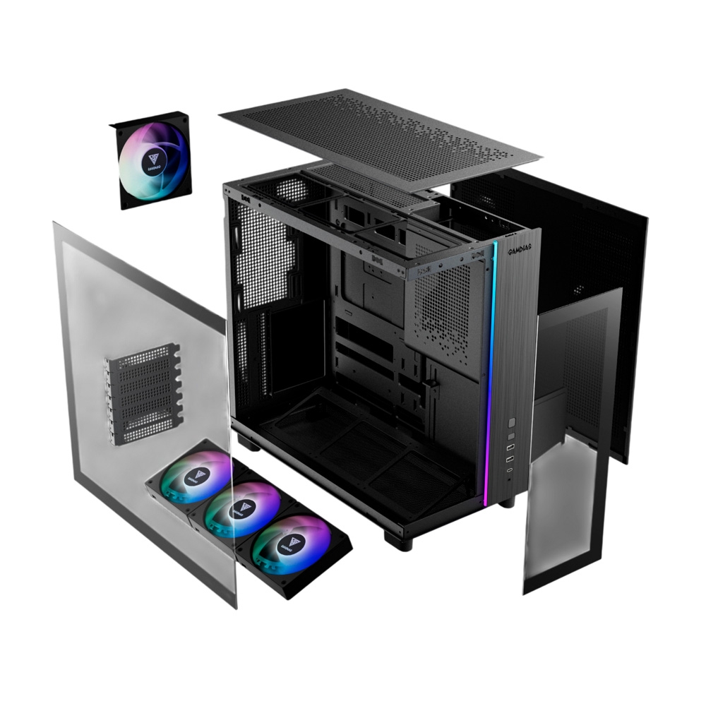 Case máy tính Gamdias ATLAS M4 CAATLASM4BLGA