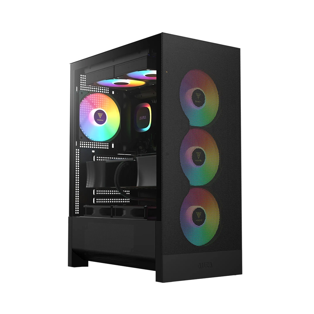 Case máy tính Gamdias AURA GC15 ARGB CAAURAGC15BLGA