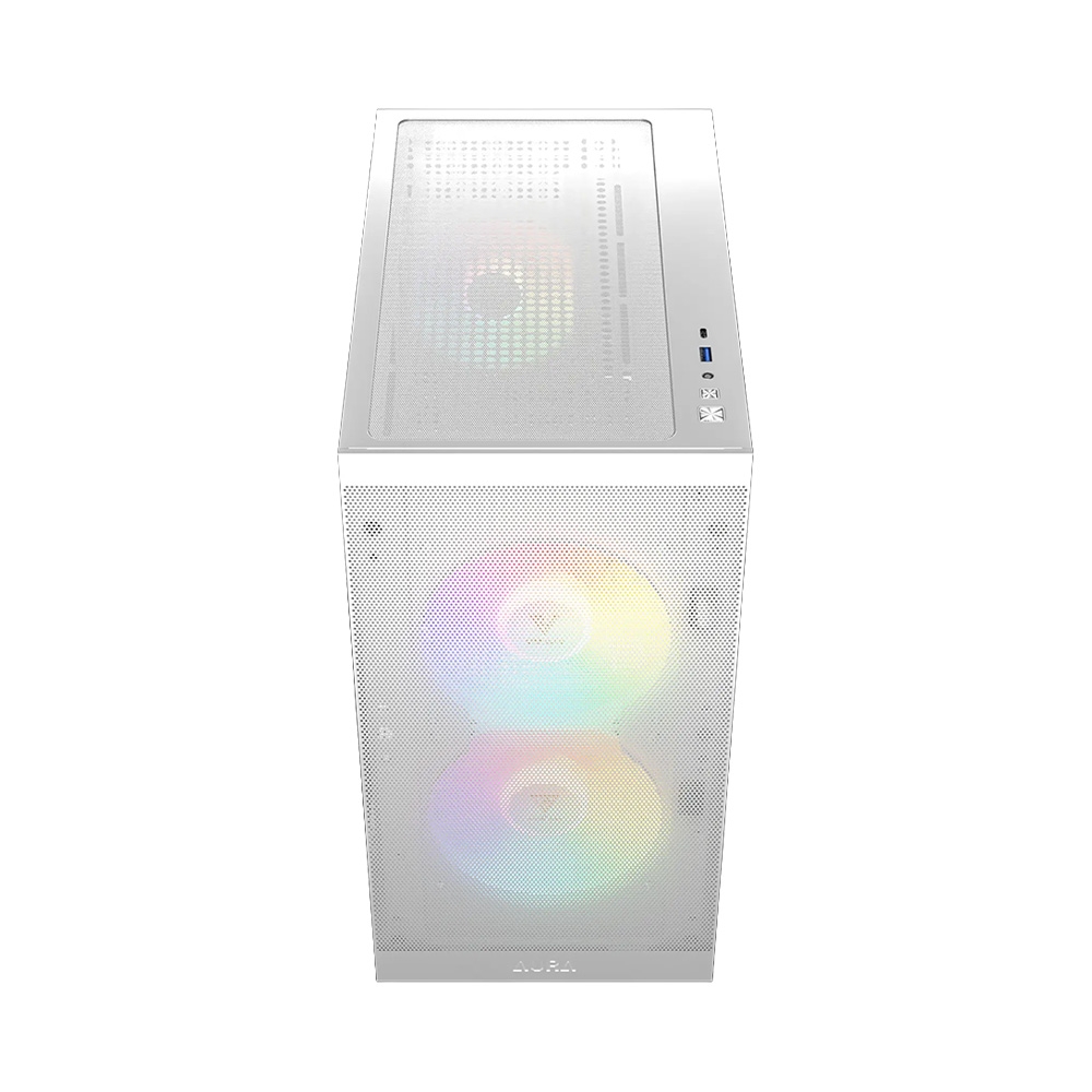 Case máy tính Gamdias AURA GC15M White ARGB CAAURAGC15MWHGA