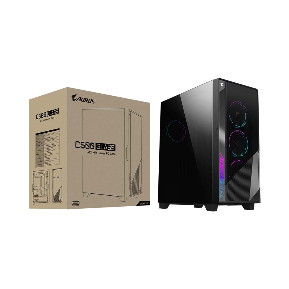 Case máy tính Gigabyte Aorus C500 Glass GB-AC500G-ST