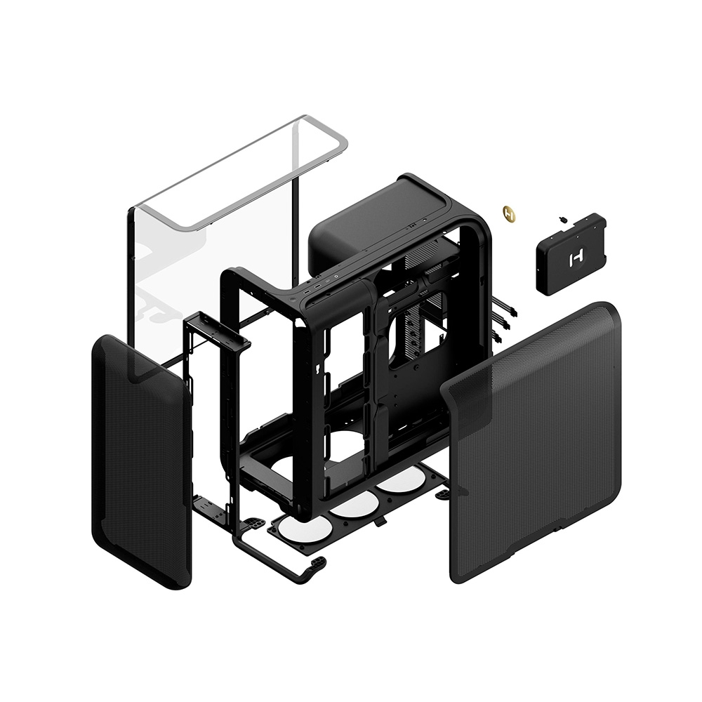 Case máy tính HYTE X50 Tempered Glass Black CS-HYTE-X50G-BB