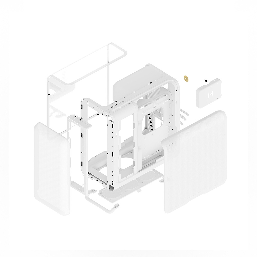 Case máy tính HYTE X50 Tempered Glass White CS-HYTE-X50G-WW