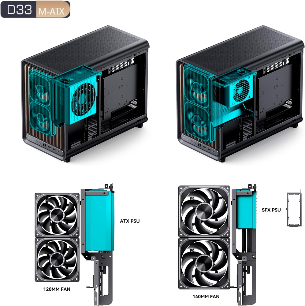 Case máy tính JONSBO D33 BLACK