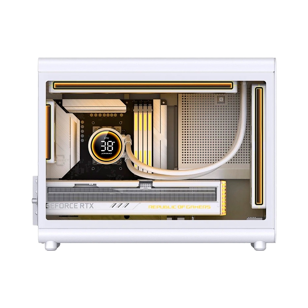 Case máy tính JONSBO D33 WOOD WHITE