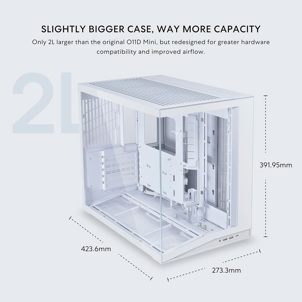 Case máy tính Lian Li O11D Mini V2 White