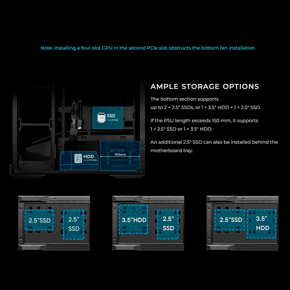 Case máy tính Lian Li Vector V100R WHITE