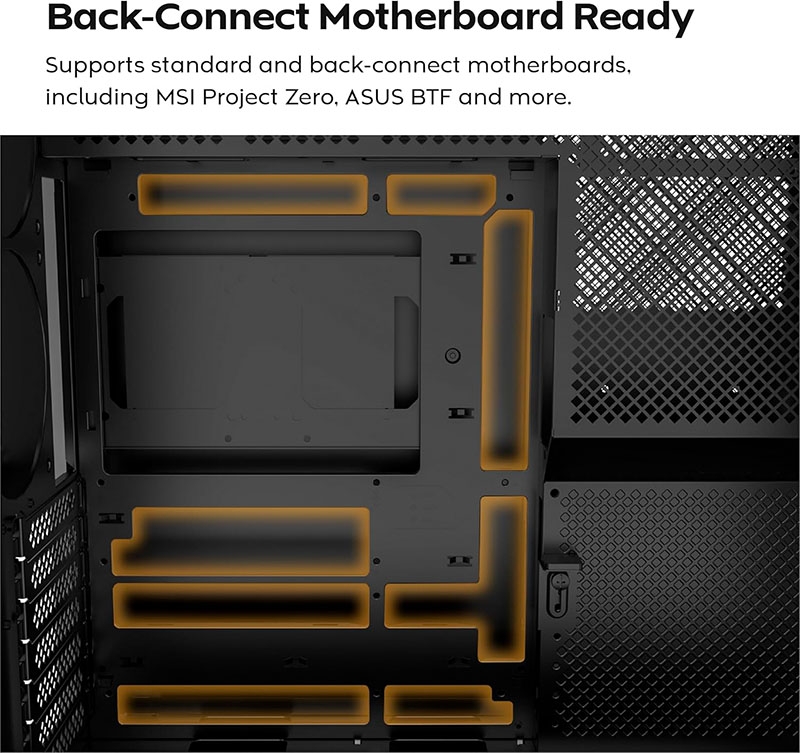 Case máy tính Montech HS01 PRO ARGB Black CAHS01PRBLMT