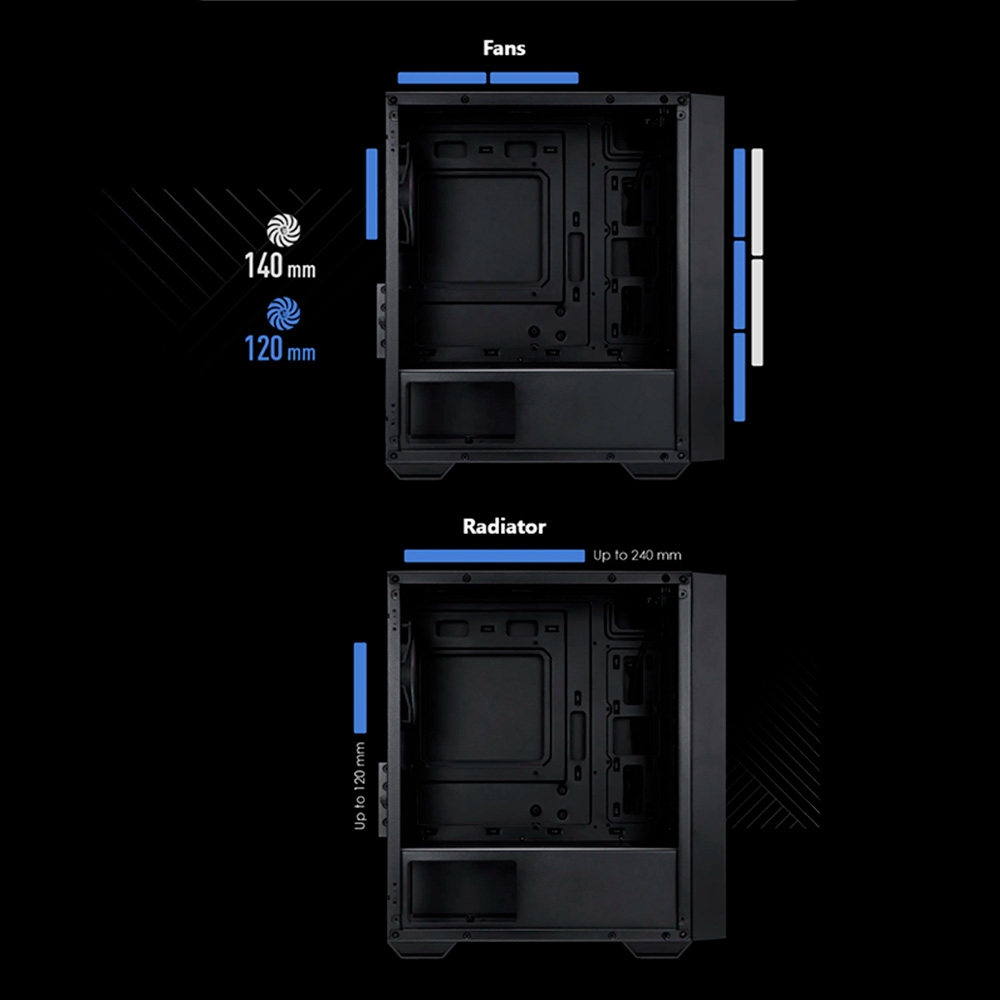 Case máy tính MSI PRO FORGE M051R