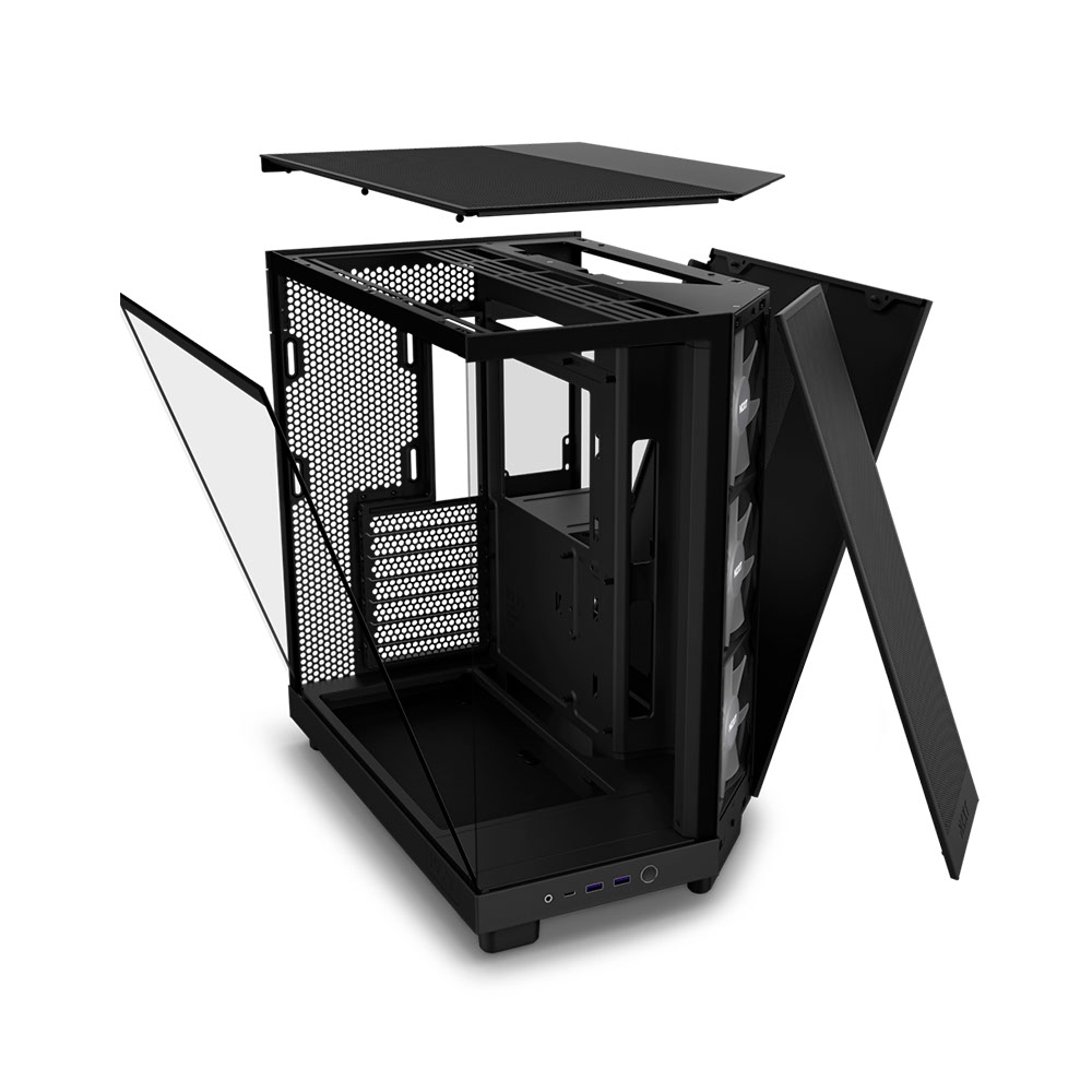 Case máy tính NZXT H6 Flow RGB Black CC-H61FB-R1