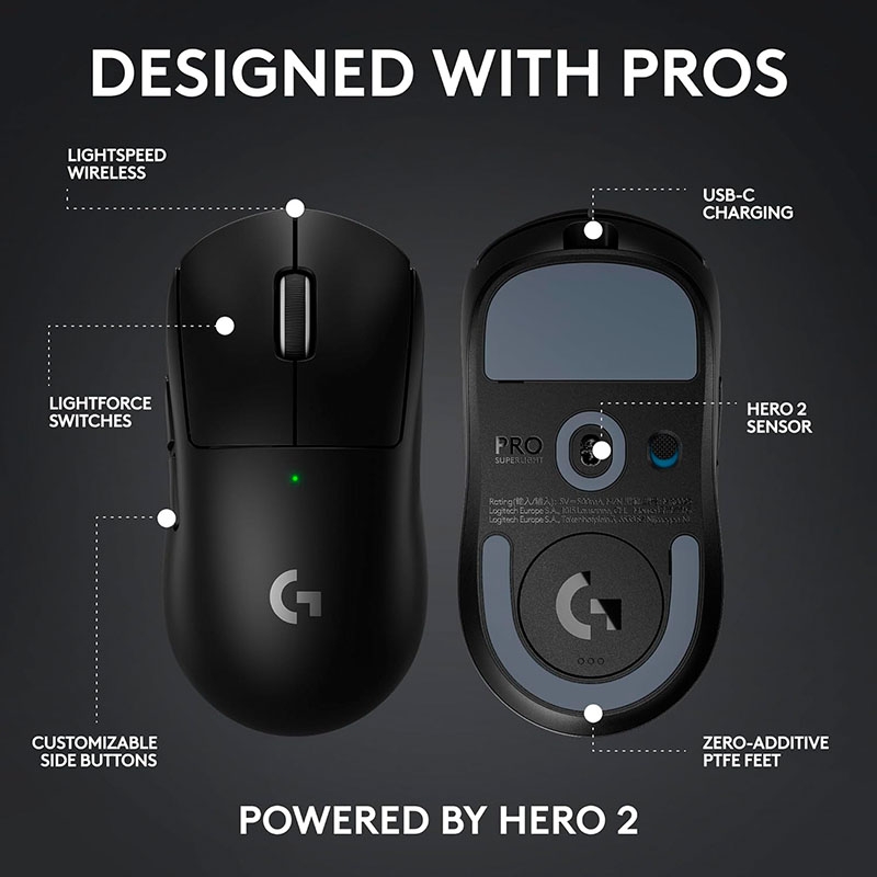 Chuột không dây Logitech G Pro X Superlight 2C
