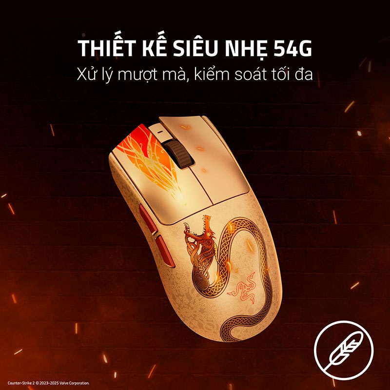 Chuột không dây Razer Viper V3 Pro CS2 Counter-Strike 2 Edition RZ01-05120800-R3M1